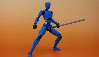 CARBON 13 Шарнирная фигура для печати