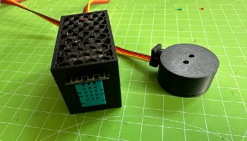 Просторный корпус ESP32, магниты снизу, DHT11, 4 вывода D.. 8