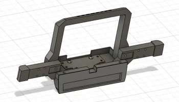 Передний бампер с креплением для лебедки Warn 1:8 для 3DSets 2