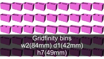 Коллекция чашек Gridfinity высота 7 (53 мм) 5