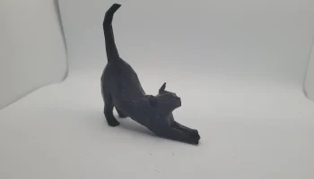 Низкополигональная растянутая кошка - ремикс...