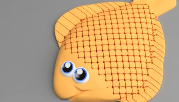 Floppy Flaunder - гибкая рыба с шарнирно-сочлененной рамк...
