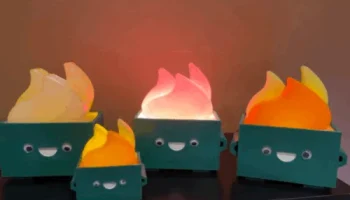 Огонь из мусорного контейнера со светодиодами........ 9