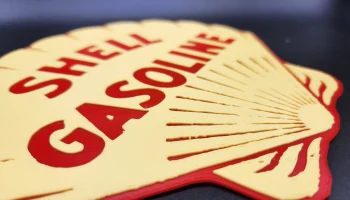 Винтажный знак бензина Shell, 2 цвета 1