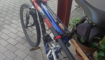 Держатель удочки для велосипеда - Angelrutenhalter Fahrrrad