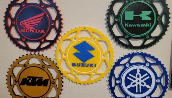 Настенные вешалки для звездочек Suzuki, Honda, Kawasaki, ...
