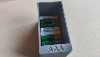 Прочный ящик для хранения батарей типа AAA (большой емкос..