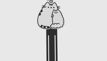 BookMark Cat Love Kawaii Черно-белый и многоцветный...
