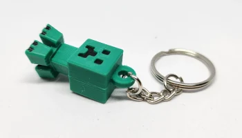 Набор мини-фигурок Creeper в стиле Minecraft, открытка/бр... 1