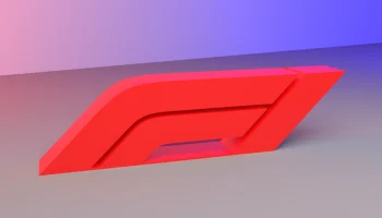 Логотип Формулы 1 - отдельно стоящий 3D-логотип F1 1