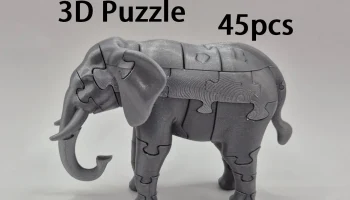 3D Пазл Слон (45 деталей)
