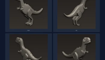 Настенный крючок в форме динозавра, дизайн T-Rex, для рюк... 2