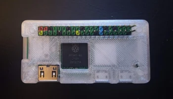 Тонкий безвинтовой корпус Raspberry Pi Zero 2 Вт