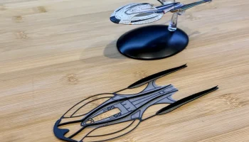 Планер USS Enterprise 1701-F с печатью на месте 1