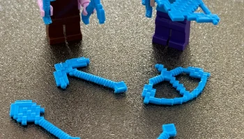 Оружие и инструменты Minecraft (совместимы с LEGO (кирпич... 3