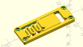Настраиваемый монтажный зажим OpenSCAD на DIN-рейку........