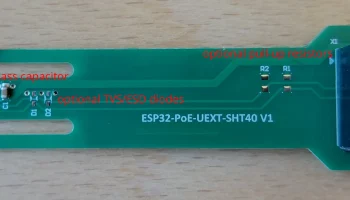 Чехол Olimex ESP32-PoE для датчика температуры SHT40....... 1