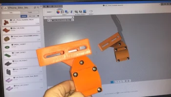 Велосипедное крепление для iPhone (с чехлом Otterbox) 2