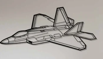 Силуэт F-22 Raptor