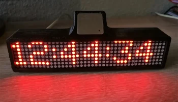 Светодиодные матричные часы Arduino