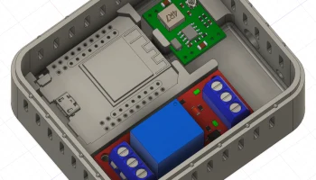 Мини-корпус ESP D1 с реле и понижающим преобразователем.... 1