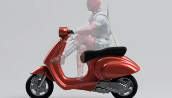 СКУТЕР ДЭДПУЛ - VESPA PRIMAVERA - МАСШТАБ 1:12 СКУТЕР ДЭДПУЛ - VESPA PRIMAVERA - МАСШТАБ 1:12