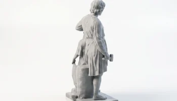 Классическая статуя Железного Бертеля Скульптура для 3D-п... 4