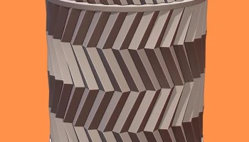 Современная цилиндрическая сеялка с простым зигзагообразн...
