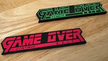 GAME OVER (Metal Gear Solid) - Магнит на холодильник (гор...