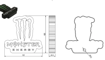 Светодиодный лайтбокс Monster Energy Drink........ 7