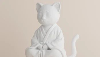 Кот-кот медитирует 2