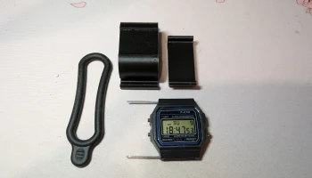 Casio F91W вертикальное крепление для велосипеда диаметро... 2