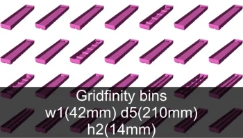 Коллекция чашек Gridfinity высота 2 (18 мм) 2