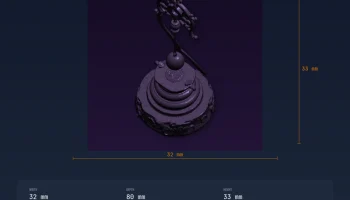 Подставка для маятника с крючком для подвешивания, спирал... 3