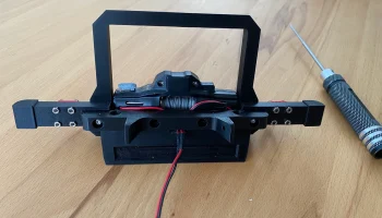 Передний бампер с креплением для лебедки Warn 1:8 для 3DSets 6