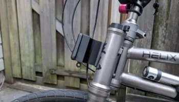 Складной велосипед Helix на переднем багажнике Brompton... 4