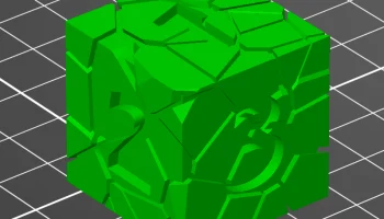 Набор сломанных кубиков D&D (D4, D6, D8, D10, D12, D20) исправлен и оптимизирован для печати. 2