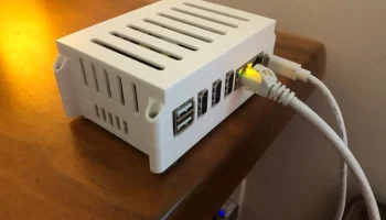 Оранжевый чехол для Pi 5 Plus