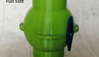Укороченный и полноразмерный шаровой клапан 100 мм / 4 дюйма, незасоряющийся противовзрывной затвор для сети пылеудаления мастерской 4