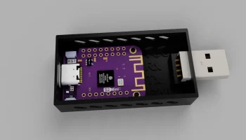 Компактный USB-ключ для ESP32-S2 Mini.