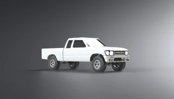 Toyota Hilux Pickup 1991 г. с дополнительной кабиной (1:1... 1