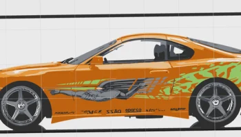 Табличка Брайана О'Коннера Toyota Supra "Форсаж"............