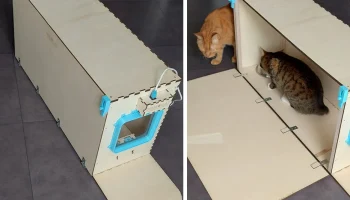 Умная кормушка для кошек с обнаружением микрочипа RFID.....