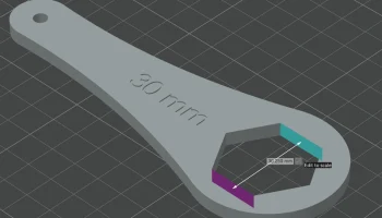Ключ на 30 мм - быстрая печать, усиленная конструкция с м... 5