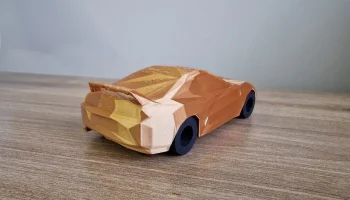 Низкополигональная Toyota Supra 4