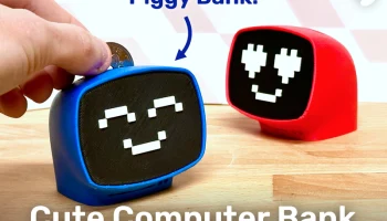 Cute Computer Bank (настольный компаньон - кавайная копил... 1