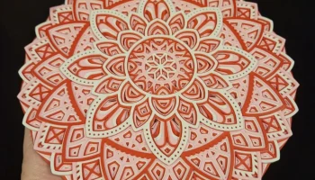 Цветочное многоцветное настенное искусство мандалы...... 2