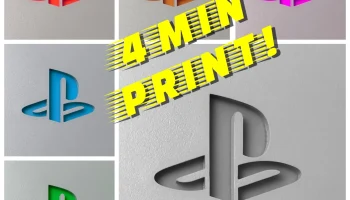 Вставка с логотипом PlayStation PS5 - быстрая печать за 4...