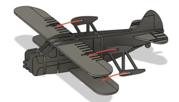 Карточка комплекта биплана (Waco YKS-6) 1
