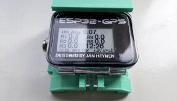 Держатель для чехла GO-Pro Hero 8 с DIY ESP32-GPS........